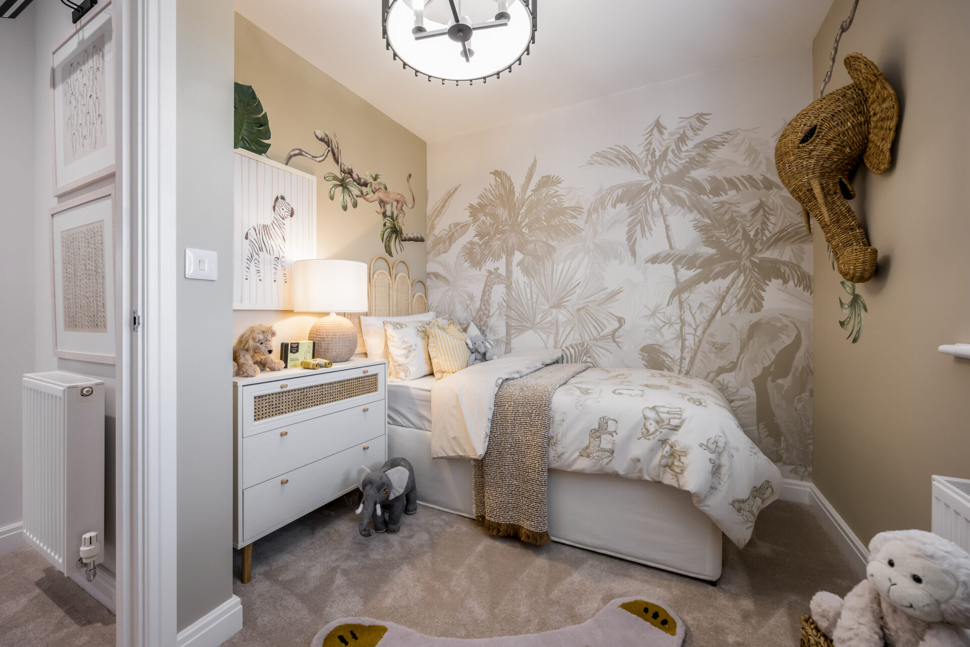 Child's bedroom inside the Morden home by Wyatt Homes