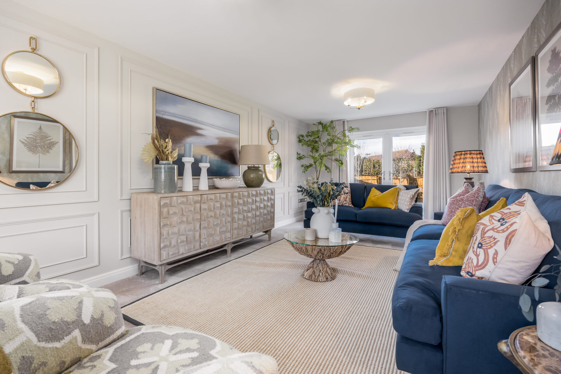A view of the living room inside the Morden home by Wyatt Homes.