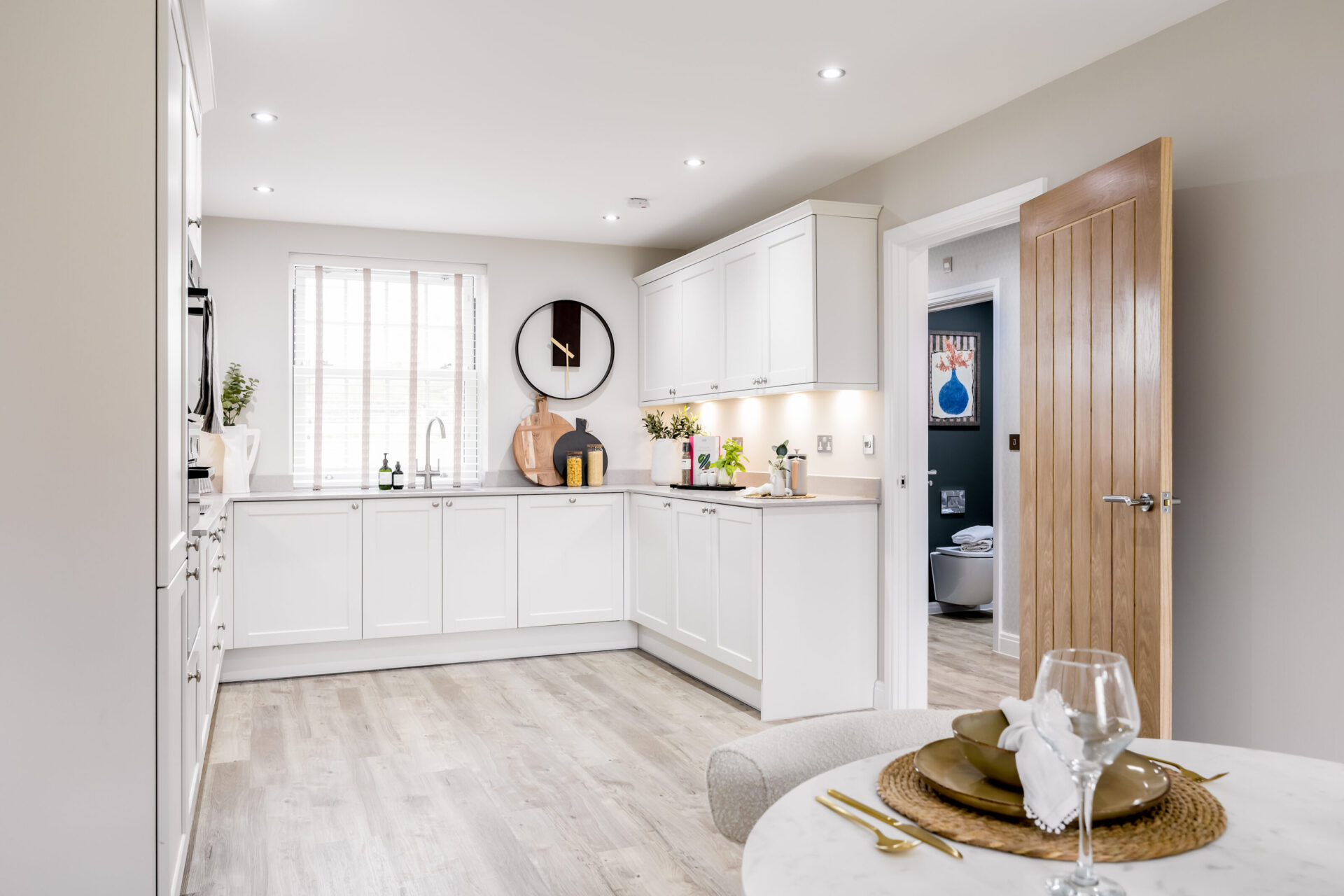 A view of the kitchen area inside the Lytchett 4 bedroom home