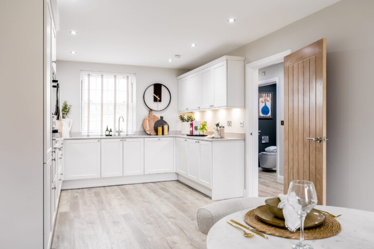 A view of the kitchen area inside the Lytchett 4 bedroom home