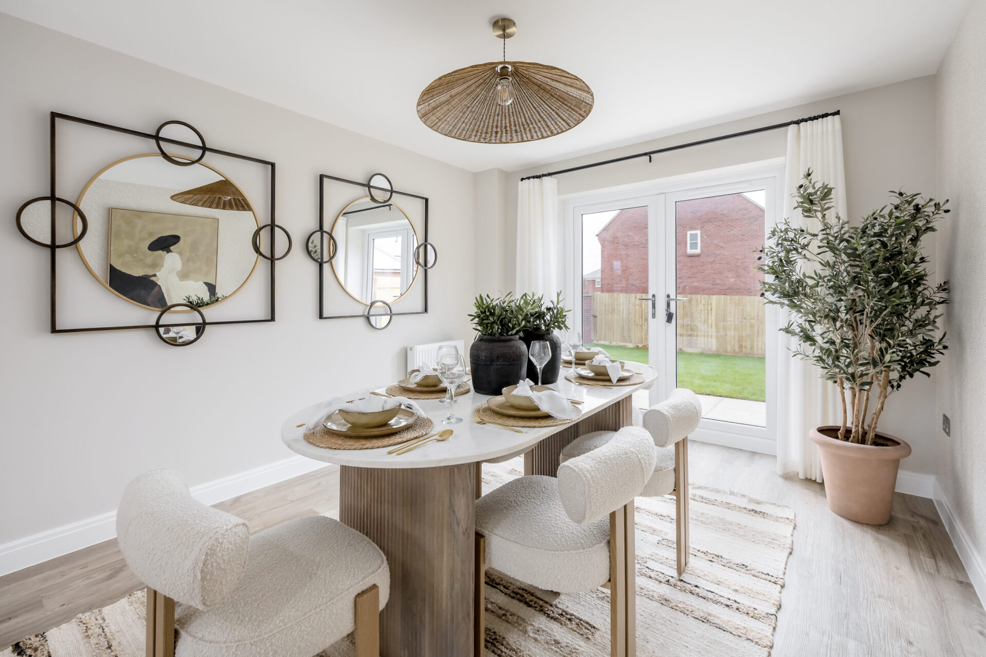 A view of the dining area inside the Lytchett 4 bedroom home
