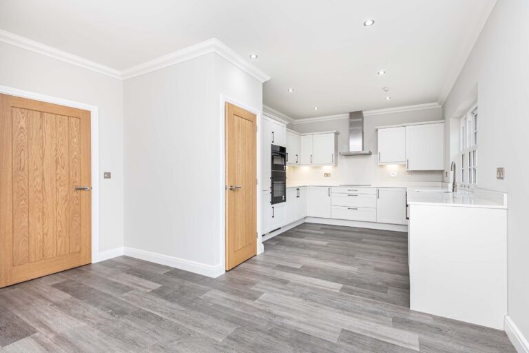 View of the kitchen diner inside Plot 111 at Rivers Edge in Wimborne