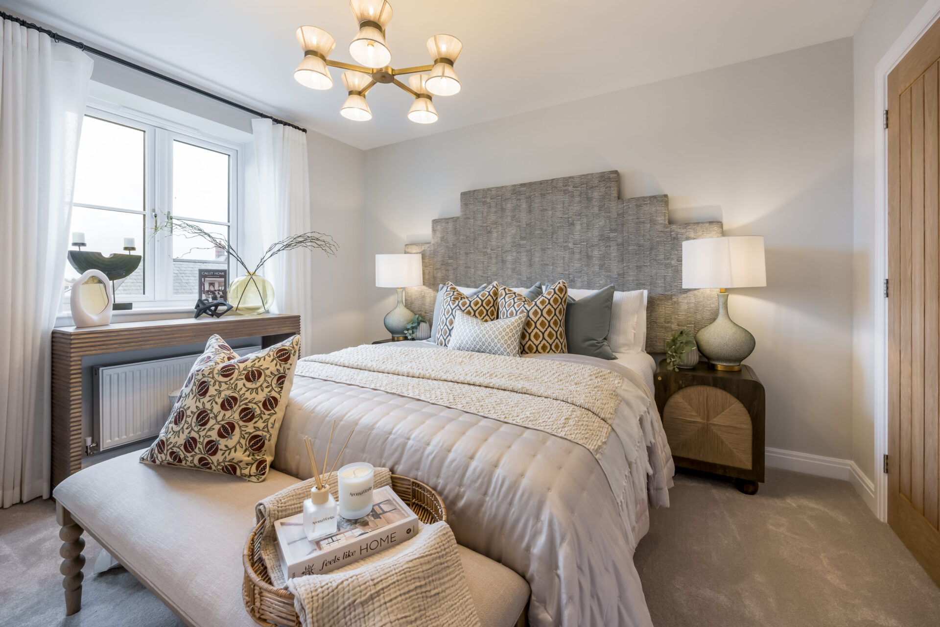 A view of a bedroom inside the Lytchett 4 bedroom home