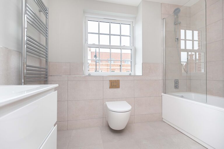 View of the family bathroom inside Plot 110 at Rivers Edge in Wimborne