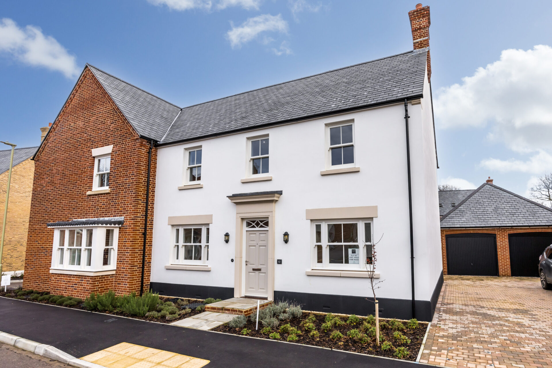 An external view of plot 5, the Morden 4 bedroom home at Mountbatten Park